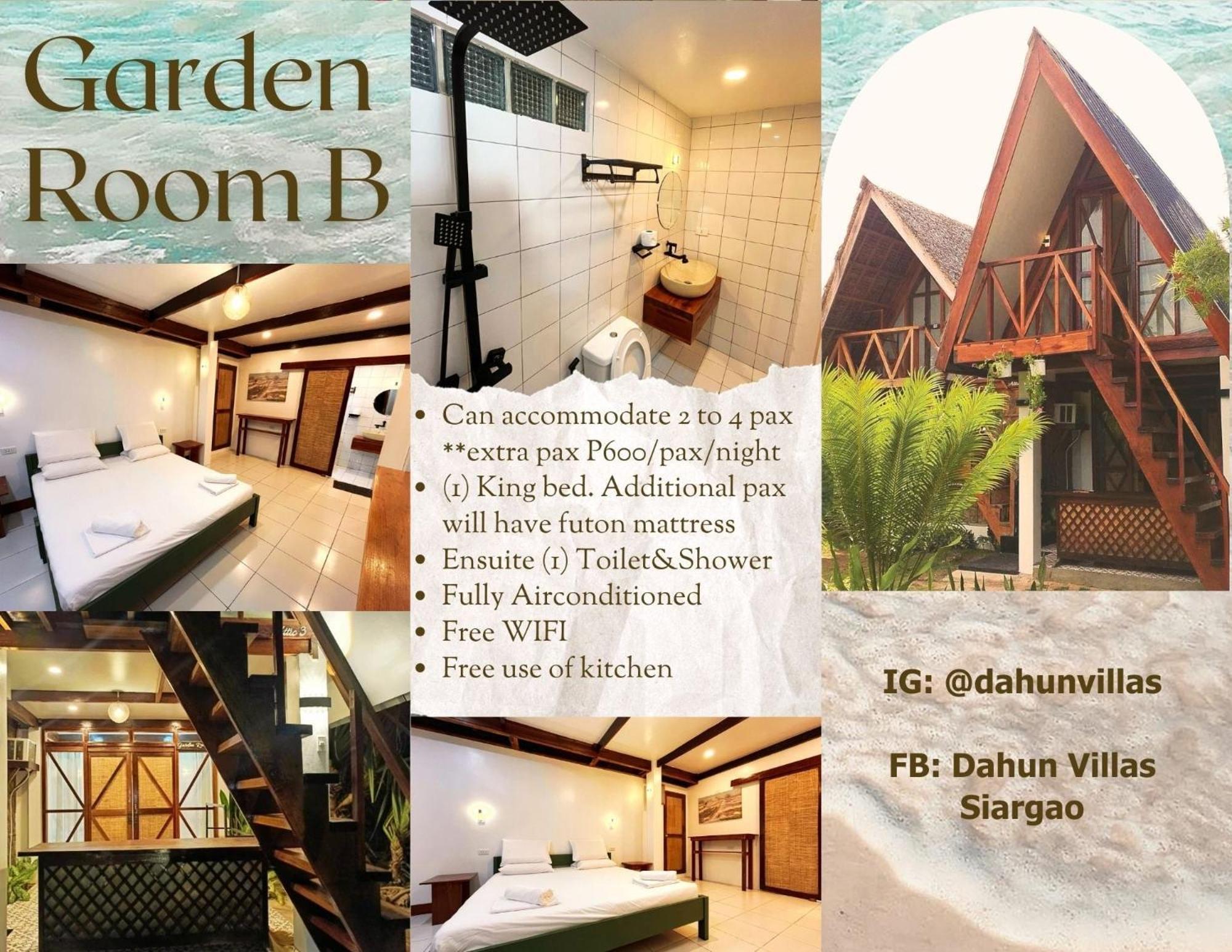 Dahun Villas Siargao Генерал-Луна Экстерьер фото